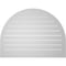 Ekena Millwork Round Top Surface Mount PVC Gable Vent: Functional, w/ 2"W x 2"P Brickmould Sill Frame, 40"W x 30"H GVPRT40X3003SF - alternate 3